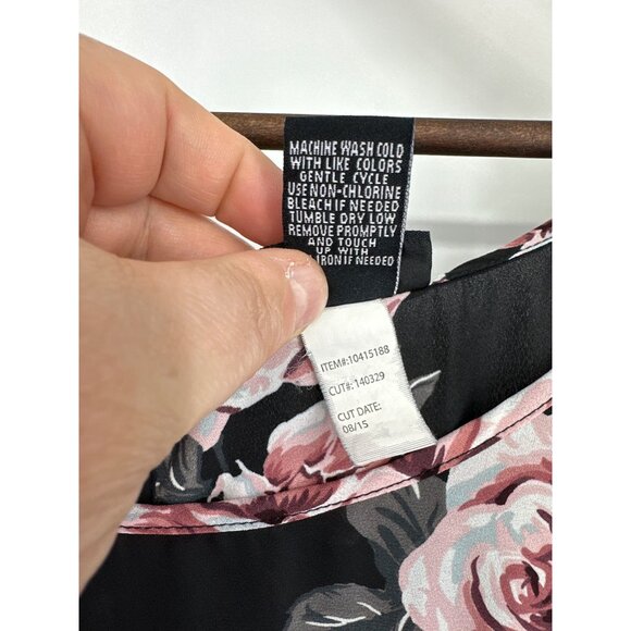 Torrid Floral Flutter Sleeve Scoop Neck Hi Low Georgette Blouse Women’s Size 3X - Picture 8 of 10